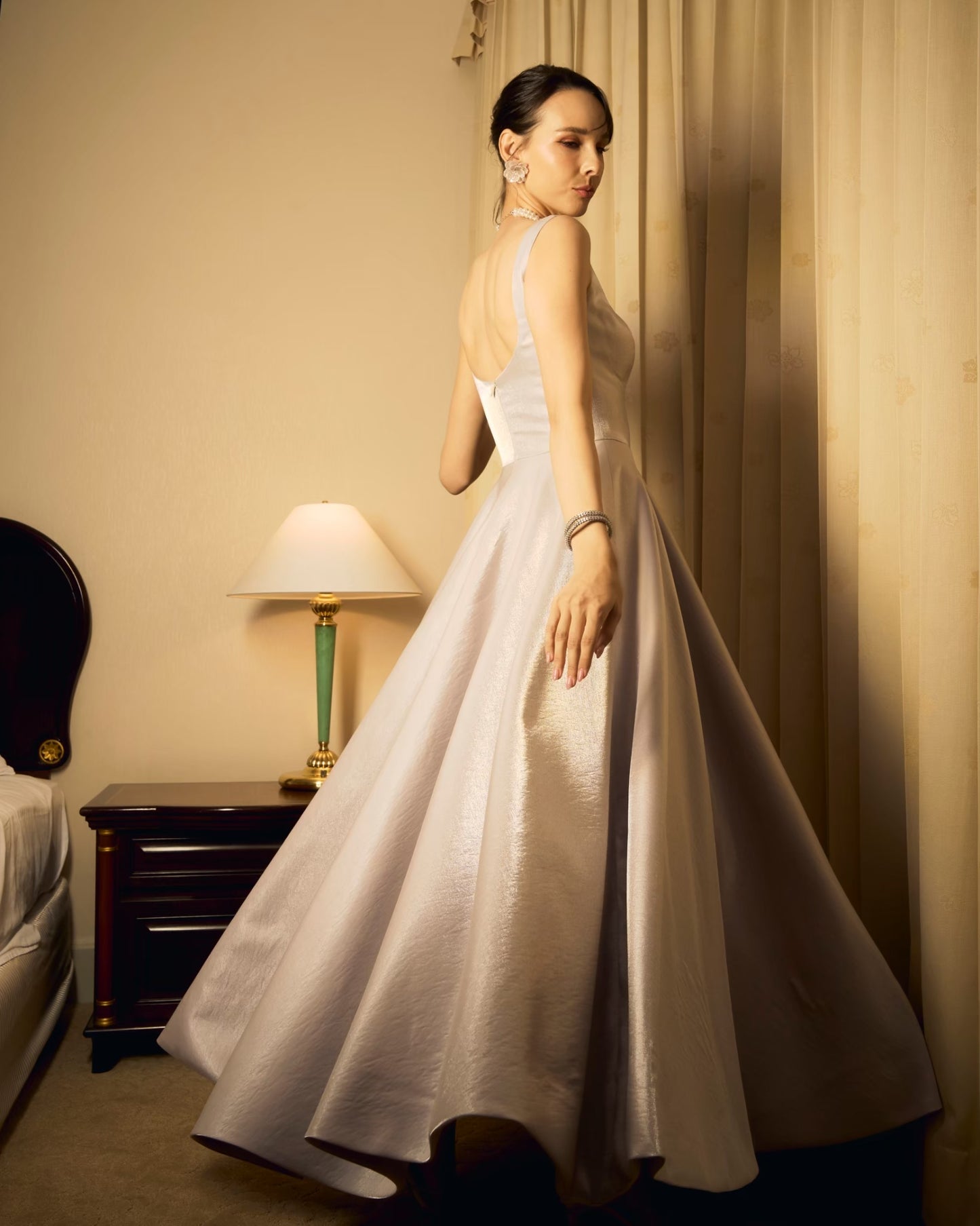 Deform_official - Sparkle silk dress