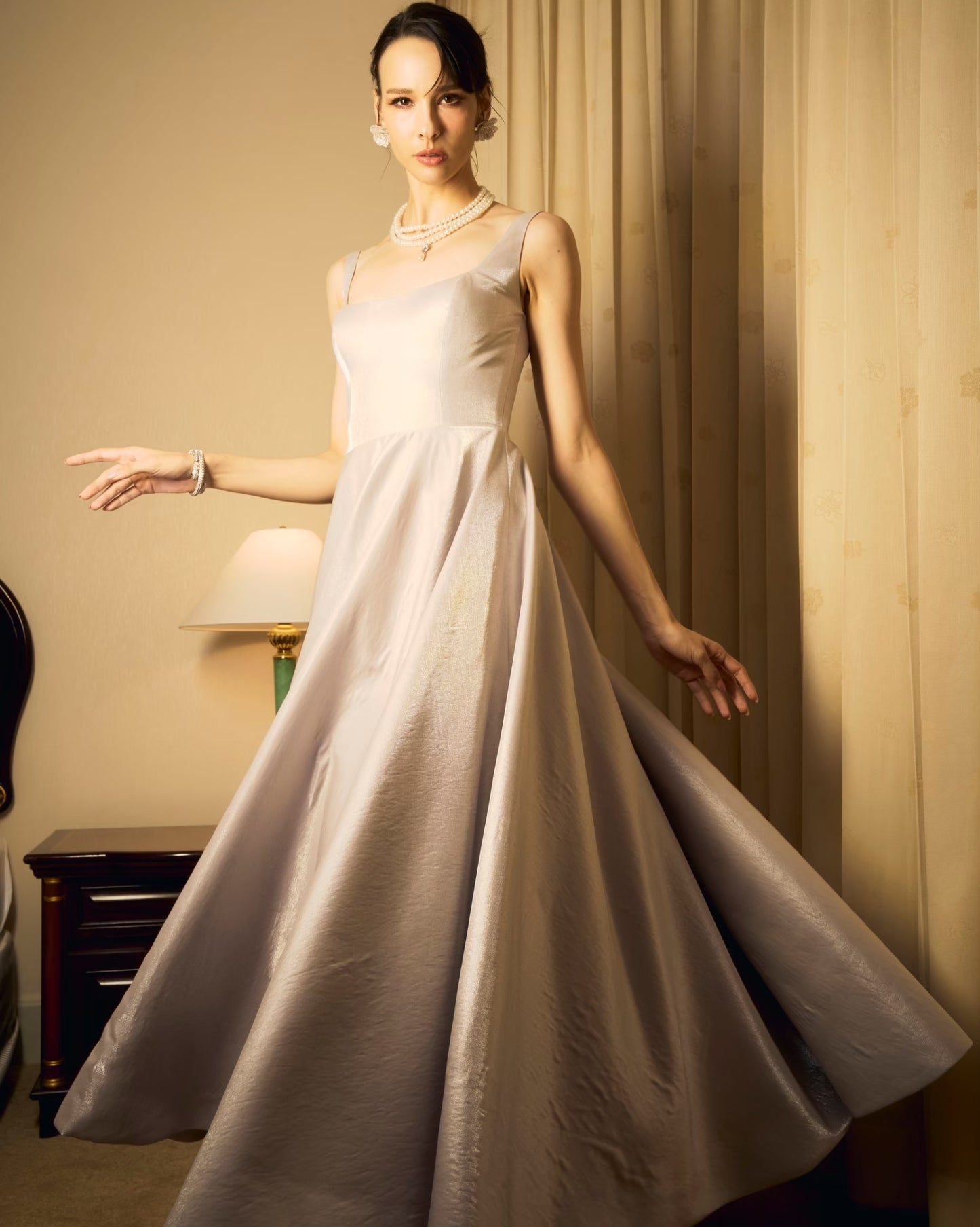 Deform_official - Sparkle silk dress