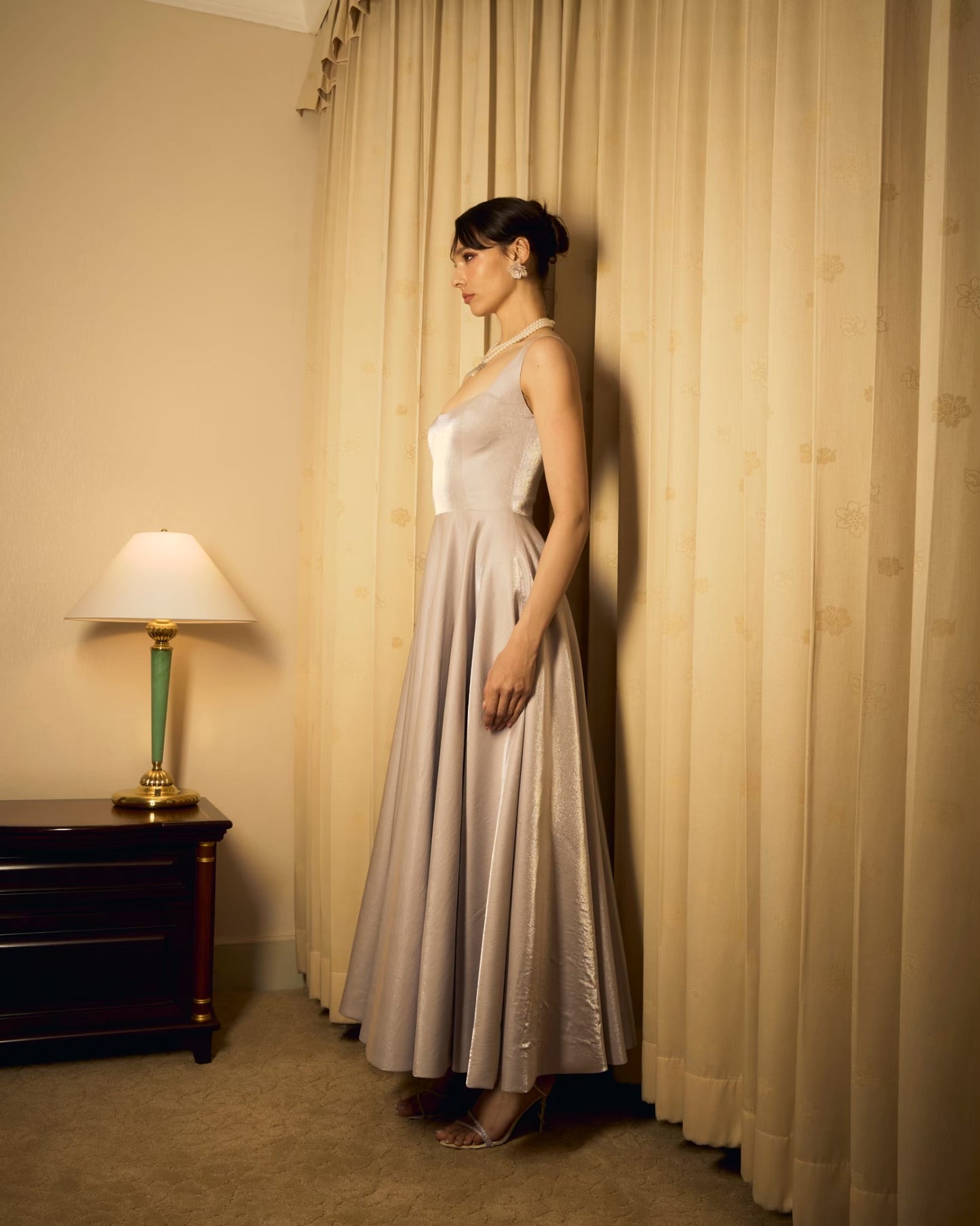 Deform_official - Sparkle silk dress