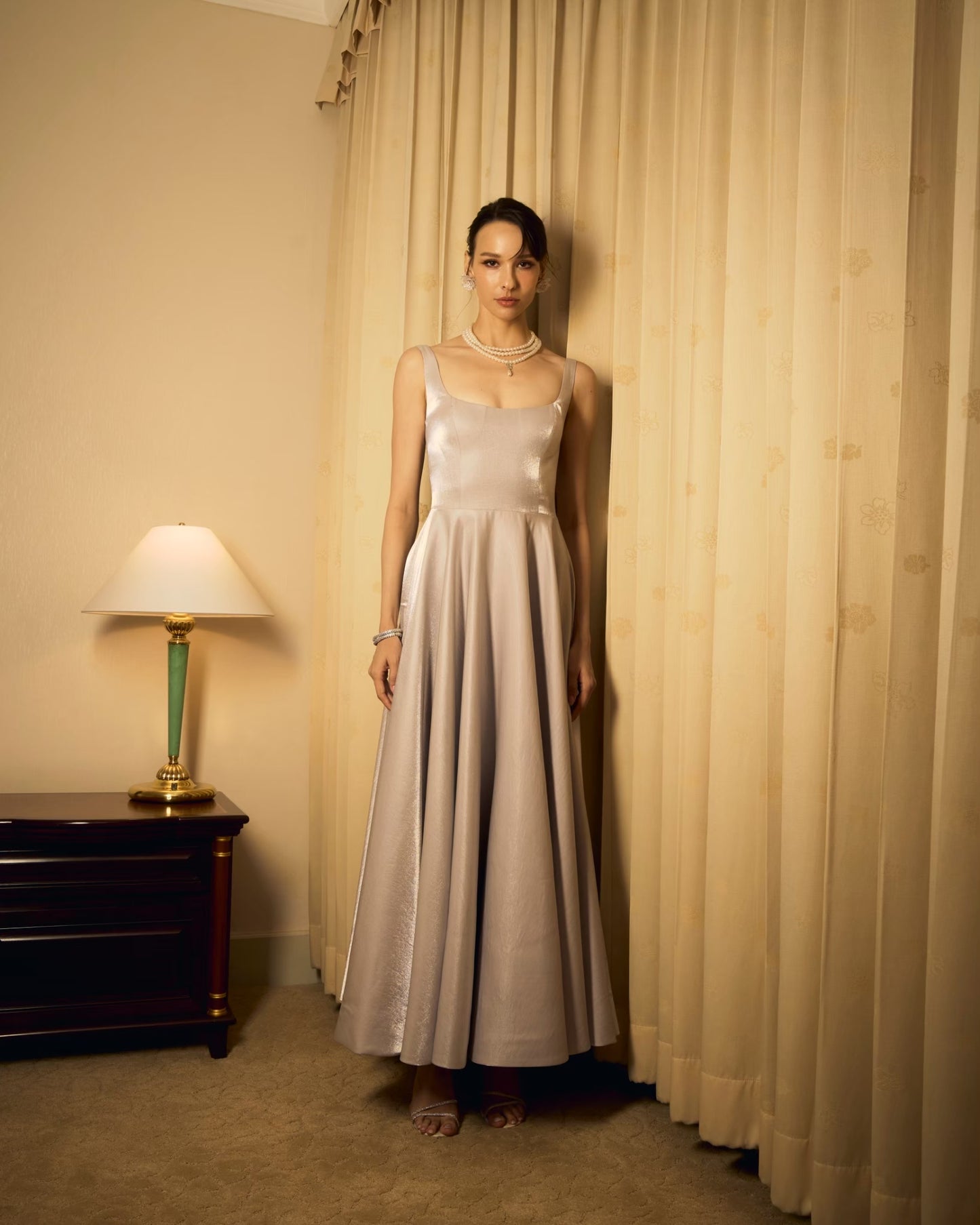 Deform_official - Sparkle silk dress