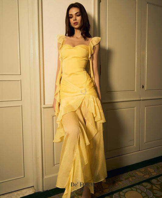 Deform_official - Yellow Heart diamond dress