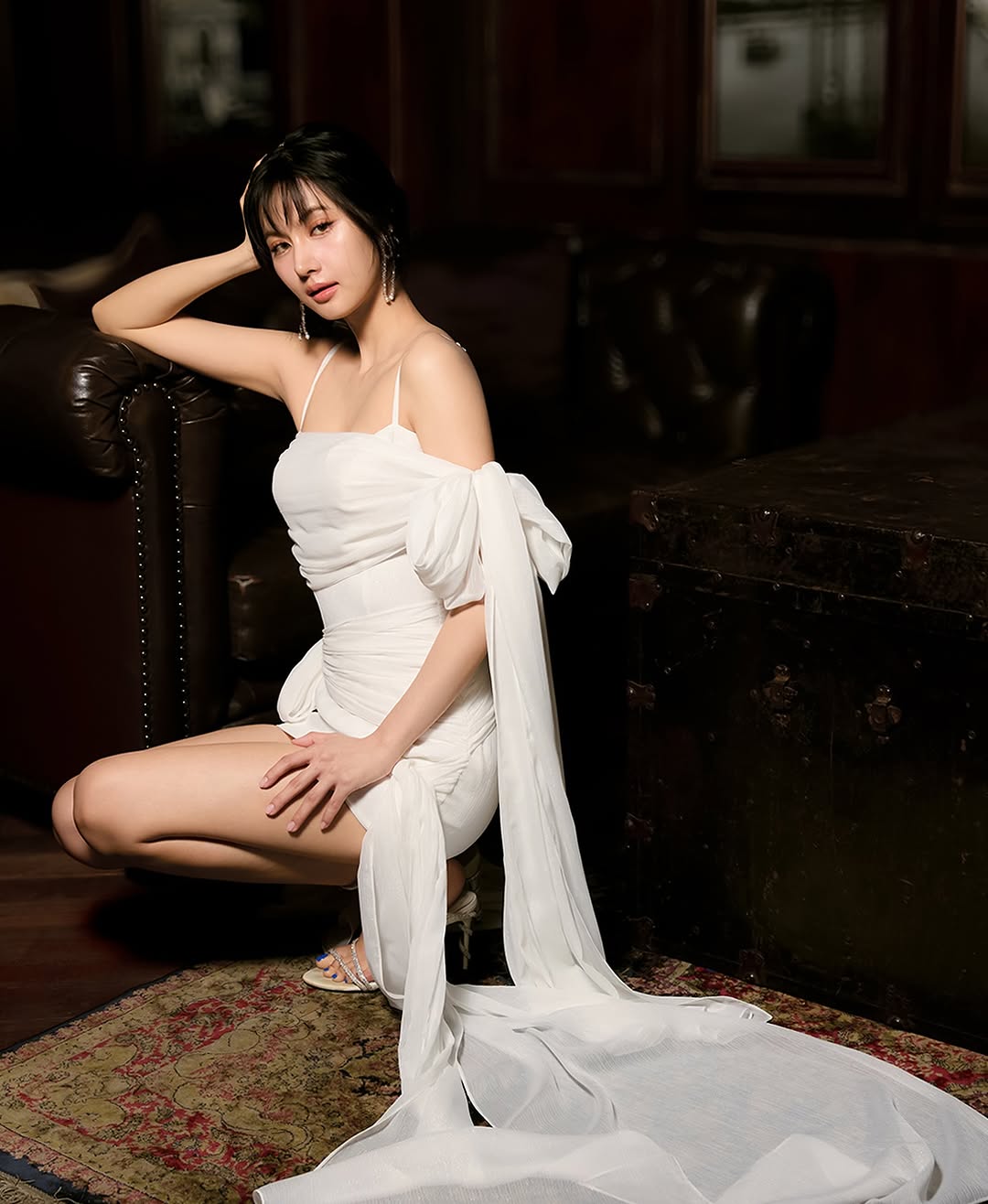 Deform_official - White Ribbon lady dress
